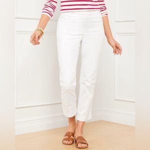 Willi Smith White Crop Pants - White Straight Leg Capris Pants - Size 4